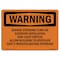Signmission OSHA Sign, Before Entering Turn On Exterior Ventilation, 10in X 7in Alum, 7" W, 10" L, Landscape OS-WS-A-710-L-11984 - alternate 1